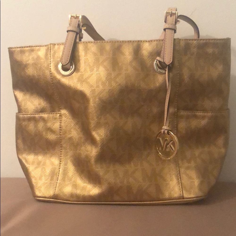 Gold Michael Kors Bag